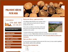 Tablet Screenshot of palivove-drevo-kos.cz